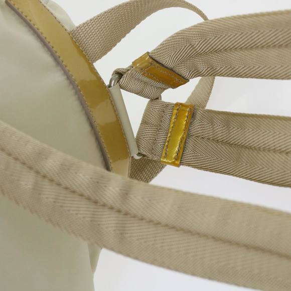 PRADA Backpack Nylon Beige Auth 45868 - Picture 8 of 16
